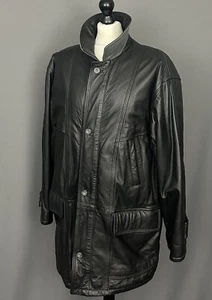 GIVENCHY CUIR LEATHER COAT - Men's Size IT 54 / UK 44" Chest 2XL XXL - Picture 1 of 24