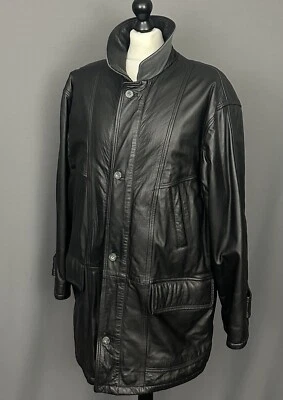 GIVENCHY CUIR LEATHER COAT - Men's Size IT 54 / UK 44" Chest 2XL XXL - Image 1 of 4