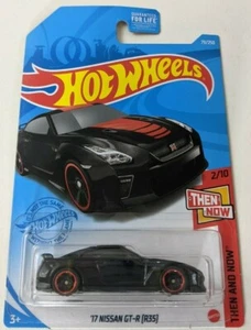 17 Nissan GT-R R35 Black Hot Wheels NEW 2021 Sealed Kroger Exclusive Then Now - Picture 1 of 2