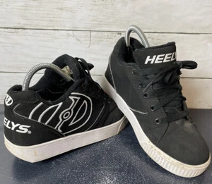 Heelys Youth US 5 Roller Skate Shoes Black White Logo - Picture 1 of 9