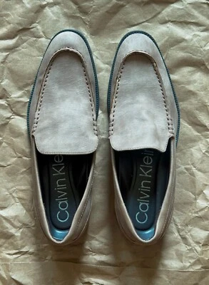 Calvin Klein Mens Leather US Size 10 Loafers Slip on Shoes New - Image 1 of 4