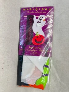 🎃Aplique 3D esculpido Halloween fantasma calabaza bandera de Evergreen NUEVO 28”x44”🎃 - Imagen 1 de 3