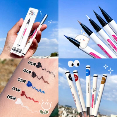 Eyeliner Liquid Eye Liner Pen Matte Pencil Make Up Cosmetic Waterproof Colors CA - Image 1 of 4
