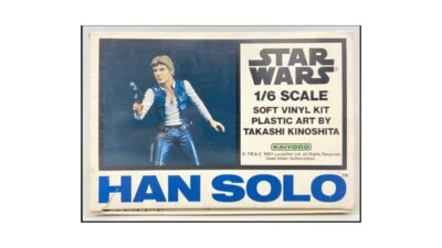 Kit de vinil macio Kaiyodo escala 1:6 Han Solo Star Wars lacrado sem caixa 1993 - Imagem 1 de 4