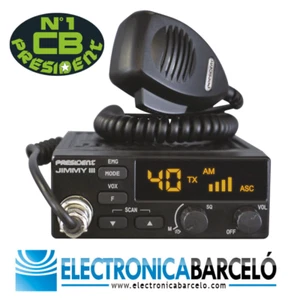 Emisora de CB 27 Mhz PRESIDENT JIMMY III AM/FM 12V - Imagen 1 de 3