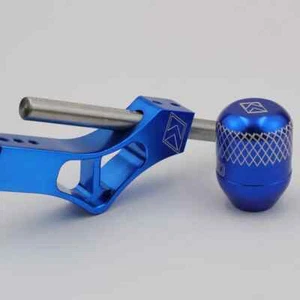 K-TUNED Blue Extender Adjustable Shifter Lever Extension + Gear Shift Knob - Picture 1 of 4