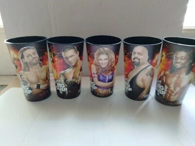 WWE 7-ELEVEN SUMMERSLAM 2010 SUPER BIG GULP CUPS Big show Eve edge Orton Kingst Foto 1 de 4