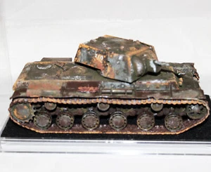 Kit modelo militar de tanque ruso soviético KV1-C construido y pintado profesional de la Segunda Guerra Mundial - Imagen 1 de 5