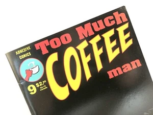 Too Much Coffee Man #9 Adhesive Comics 2000 - 1st print by Shannon Wheeler - Imagen 1 de 21