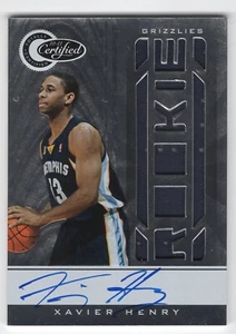 XAVIER HENRY 2010-11 Panini Totally Certified RC Rookie AUTO /599 #166 Grizzlies - Picture 1 of 2