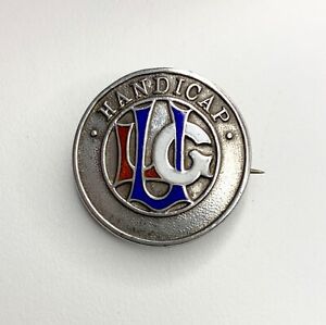 Art Deco Sterling Silver Mappin & Webb Ladies Golf Union Handicap Badge 1930