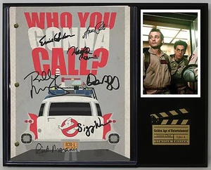 Ghostbusters Limited Edition Reproduction Signed Movie Script Display"C3" - Picture 1 of 8