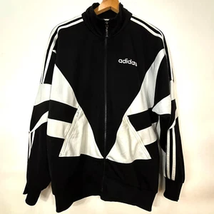 ADIDAS 90s Tracksuit Retro Vintage Track Jacket Casual Classic Black S Small - Picture 1 of 5