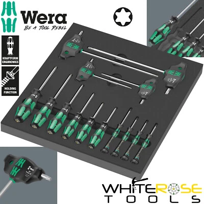 Wera Torx Holding Function Screwdriver Set 1 EVA Foam Insert 9712 14pc T-Handle - Image 1 of 4