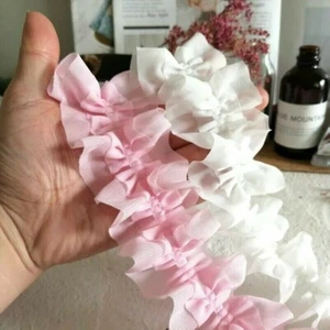 Chiffonborte Spitze Rüschen Rüschen Band Einfassung Plissee DIY Nähen Handarbeit - Bild 1 von 11