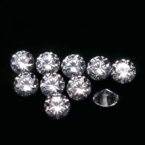 Natural 10 Pcs Lot 2.5 mm DE Color VVS1 Brilliant Round Cut White Loose Diamond - Picture 1 of 11