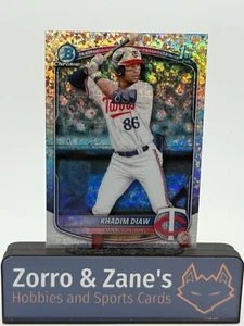 Khadim Diaw 2025 Bowman Chrome Mini Diamond Refractor Minnesota Twins #BCP-77 - Picture 1 of 2