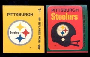 1980 Fleer Action PITTSBURGH STEELERS Helmet & Logo Sticker Set - Picture 1 of 1