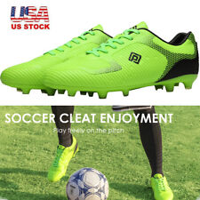 Mens Soccer Cleats Soccer Shoes Outdoor Football Training Shoes Size Black US