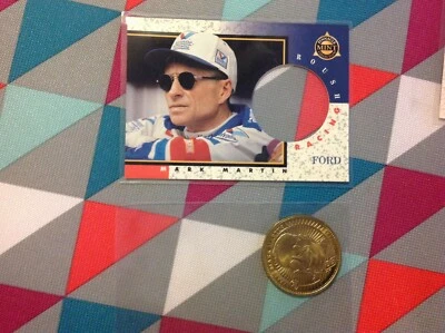 1997 Pinnacle Mint Racing Mark Martin #2 with coin promotional promo sample - Image 1 of 2