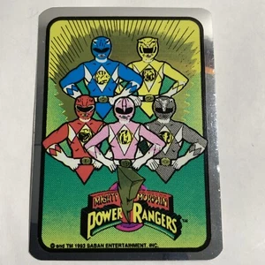 MIGHTY MORPHIN POWER RANGERS - Adesivo distributore prism 1993 - Foto 1 di 1