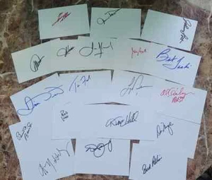 19 Signed Autographed 4x6 PGA Index Cards - Picture 1 of 1