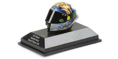 AGV Helmet V.Rossi Moto GP Misano 2018 1/8 399180096 Minichamps - Immagine 1 di 2