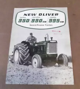 1960 Oliver 950 990 995 Tractors Factory Dealership Sales Brochure - Picture 1 of 4