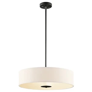 Kichler 20" 3 Light Convertible Pendant, Black - 42121BK - Picture 1 of 1