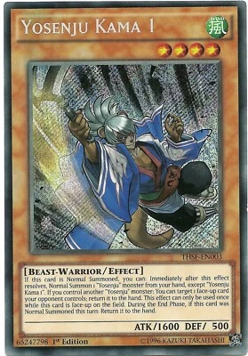 Yosenju Kama 1 THSF-EN003 Secret Rare Yu-Gi-Oh Card 1st Edition New - Image 1 of 3