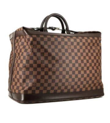 Auténtica bolsa de viaje Louis Vuittone Damier Level Grimaud café marrón logotipo Foto 1 de 4