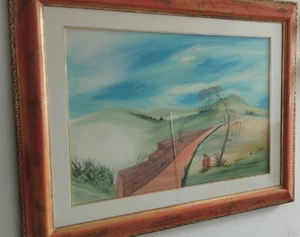 80'S - CAMILLO CARMINUCCI - OLIO SU TELA 94X75 CM CON CORNICE - PAESAGGIO - Picture 1 of 4