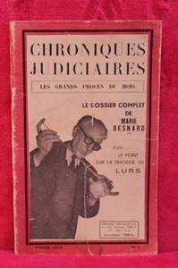 Chroniques judiciaires - les grands procers du mois - n° 1 - Mars 1954 - Imagen 1 de 1
