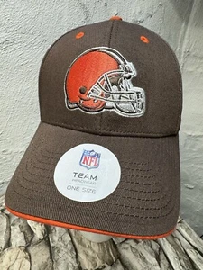 NFL Team Apparel CLEVELAND BROWNS Football Adjustable Adult Mens Hat NICE!! NEW - Picture 1 of 8