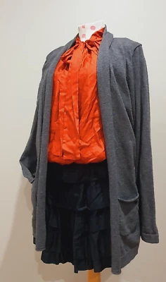 Cárdigan de lana de punto cachemir manga larga Brax Cashmina talla 46 gris Foto 1 de 4