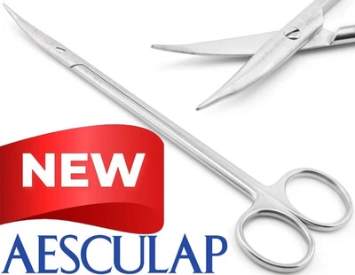 Изогнутые ножницы AESCULAP BC178R Potts для тенотомии сердечно-сосудистых заболеваний 6,7/8 дюйма - Изображение 1 из 4