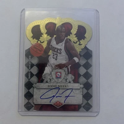 2009-10 Crown Royale 573/699 Jodie Meeks #129 Rookie Auto RC - Image 1 of 2