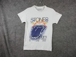 Rolling Stones Shirt Men Small White 2022 Tour Sixty Tour Tee Amsterdam Concert - Picture 1 of 8