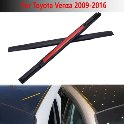 For 2009-2016 Toyota Venza Black Roof Top Trim Molding Drip Sealing Strip Kit - Image 1 of 4