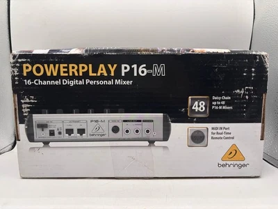 Behringer Powerplay P16-M 16-Channel Digital Personal Mixer Open Box Ph9 - Image 1 of 4