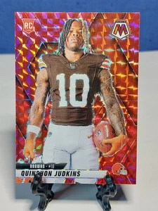 QUINSHON JUDKINS 2025 Mosaic FOTL Red Mosaic Prizm RC Rookie Card #276 - MARRONE  - Foto 1 di 3