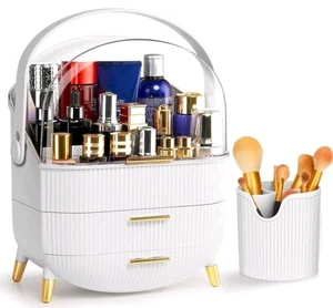 Haturi Organizzatore Trucco, Organizzatori per Cura della Pelle Porta Pennelli Organizzatore Cosmetici W4 - Foto 1 di 8