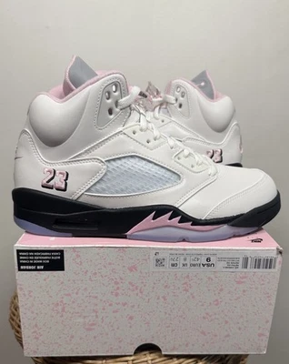 Talla 9 - Hombre Air Jordan 5 Retro Medio Suave Rosa TOTALMENTE NUEVO Foto 1 de 4