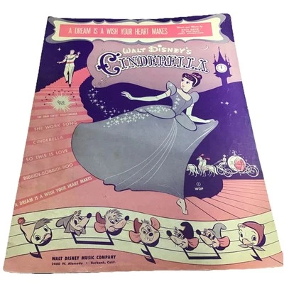 Partituras de Cenicienta de Disney 1949 A Dream Is A Wish Your Heart Makes   Foto 1 de 4