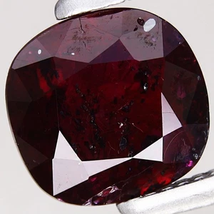 Cojín antiguo 0,77 quilates ancho 5,8 x 5,6 mm natural sin calefacción rojo rubí Madagascar, África - Imagen 1 de 4
