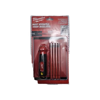 Milwaukee 48-22-2216 4-in-1 1000V Insulated Slim Tip Multi-Bit Screwdriver - Image 1 of 4