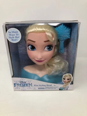 Mini cabeza Frozen Disney estilo Elsa 7 pulgadas Foto 1 de 4