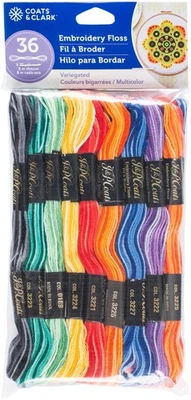 Coats & Clark 6-Strand Embroidery Floss Value Pack 36/Pkg Variegated - Image 1 of 3