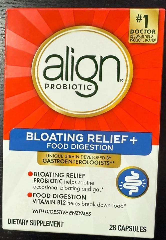 ALIGN PROBIOTIC- Bloating Relief+food Digestion, 28 Caps EXP 01/2027 - Image 1 of 1