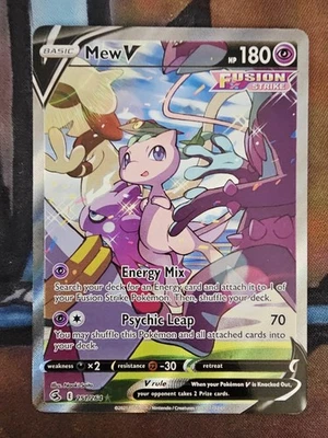 Mew V (Alternate Full Art) 251/264 Swsh08: Fusion Strike Holo NM/NM - Image 1 of 4
